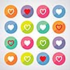 vector heart shape symbol design 