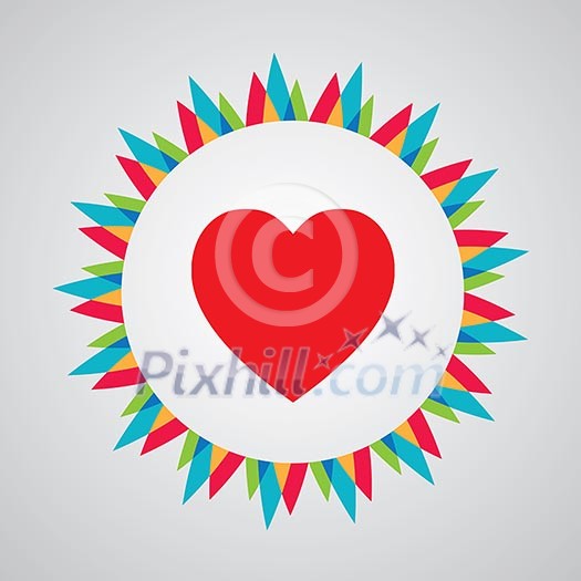 vector heart shape card design vector heart shape card design