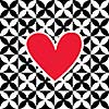 vector heart shape card design 