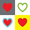 vector heart shape symbol design