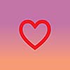 vector heart shape symbol design 