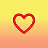 vector heart shape symbol design 