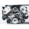 Car Engine - Modern powerful car engine(motor unit - clean and shiny