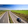 highway traffic on a lovely, sunny summer day