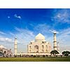 Taj Mahal. Indian Symbol - India travel background. Agra, India