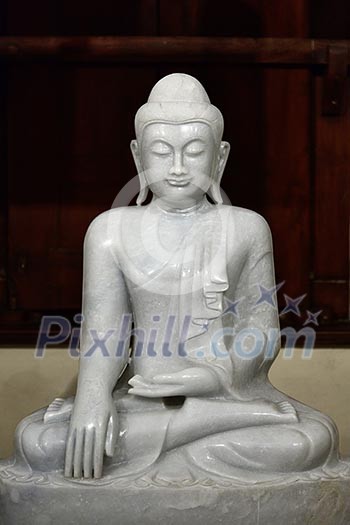 Sitting Buddha statue in temple. Sri Lanka Sitting Buddha statue in temple. Sri Lanka