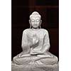 Sitting Buddha statue in temple. Sri Lanka