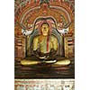 Ancient Buddha image in Dambulla Rock Temple caves, Sri Lanka