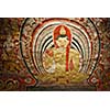 Ancient Buddha image in Dambulla Rock Temple caves, Sri Lanka
