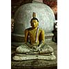 Ancient Buddha image in Dambulla Rock Temple caves, Sri Lanka
