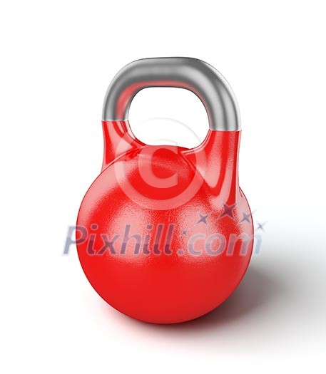 Gym equipment weight kettle bell isolated on white Gym equipment weight kettle bell isolated on white