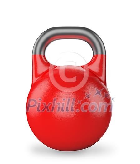 Gym equipment weight kettle bell isolated on white Gym equipment weight kettle bell isolated on white