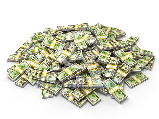 Pile of money dollars bundles Pile of money dollars bundles