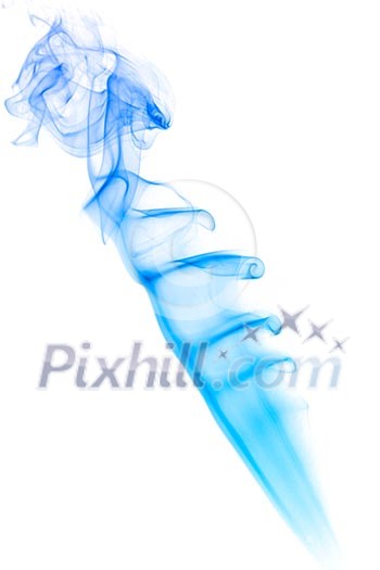 Colored smoke isolated on white background Colored smoke isolated on white background
