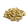 Pile of cardamom isolated on white background close up