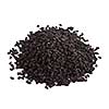 Pile of kalinji spice isolated on white background