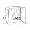 Action sequrence concept background - Newton's cradle executive toy isolated on white background