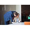 business people group have meeting and working in modern bright office indoor