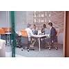 young business people group have meeting and working in modern bright office indoor