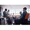 young business people group have meeting and working in modern bright office indoor