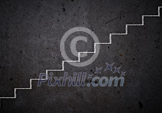 Background image of success ladder. Promotion and achievement Background image of success ladder. Promotion and achievement