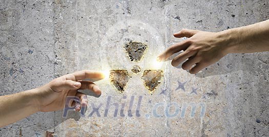 Human interaction in protecting environment from radioactivity. Michelangelo touch Human interaction in protecting environment from radioactivity. Michelangelo touch