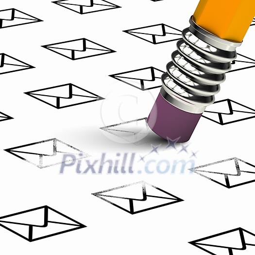 Image of pencil with rubber erasing drawings Image of pencil with rubber erasing drawings