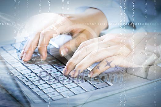 Close up image of businesswoman hands typing on keyboard Close up image of businesswoman hands typing on keyboard