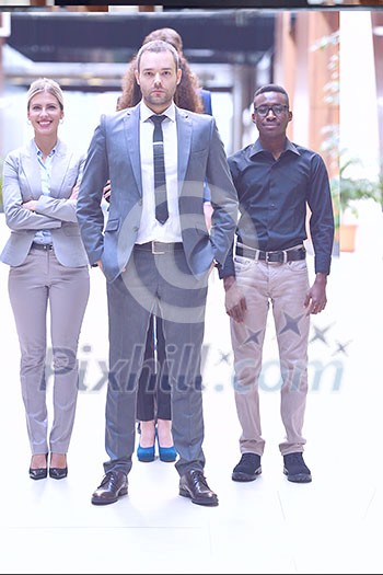 young multi ethnic business people group walking standing and top view young multi ethnic business people group walking standing and top view