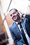 happy young business man portrait in bright modern office indoor