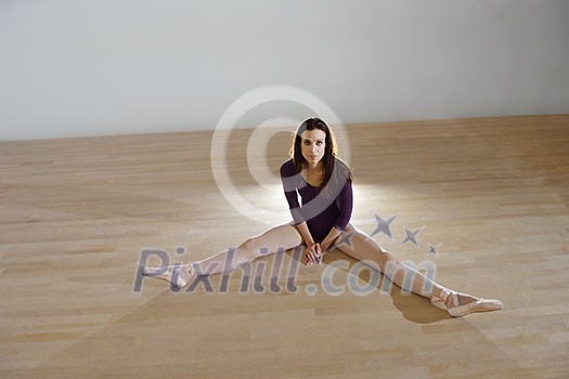 modern style ballet dancer posing and jumping on training modern style ballet dancer posing and jumping on training