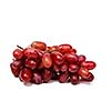 Bunch of red grapes isolated on white background