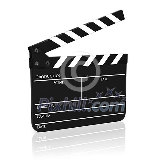 Clapboard (clapperboard) isolated Clapboard (clapperboard) isolated
