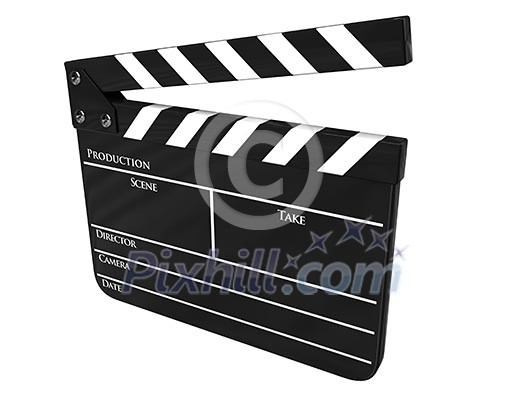 Clapboard (clapperboard) isolated Clapboard (clapperboard) isolated