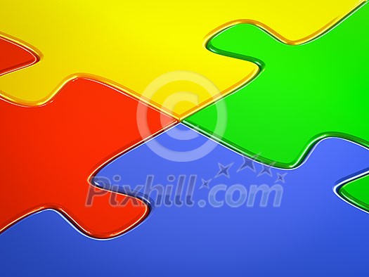 Jigsaw puzzle close up background Jigsaw puzzle close up background