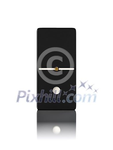 Domino game bone close up isolated on white Domino game bone close up isolated on white