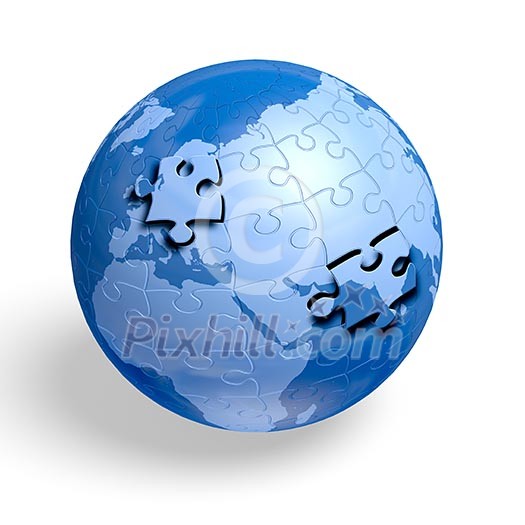 Earth jigsaw puzzle globe Earth jigsaw puzzle globe