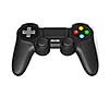 Gamepad joypad for video game console isolated on white background with reflection