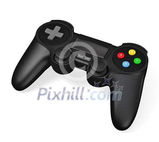 Gamepad joypad for video game console isolated on white background Gamepad joypad for video game console isolated on white background