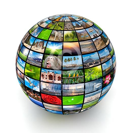 Picture globe isolated Picture globe isolated