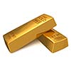 Bank gold bars isolated