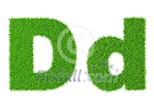 Grass letter A - ecology eco friendly concept character type Grass letter A - ecology eco friendly concept character type