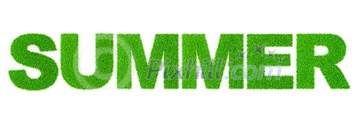 Grass word summer - ecology eco friendly concept Grass word summer - ecology eco friendly concept