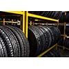 Tires for sale at a tire store