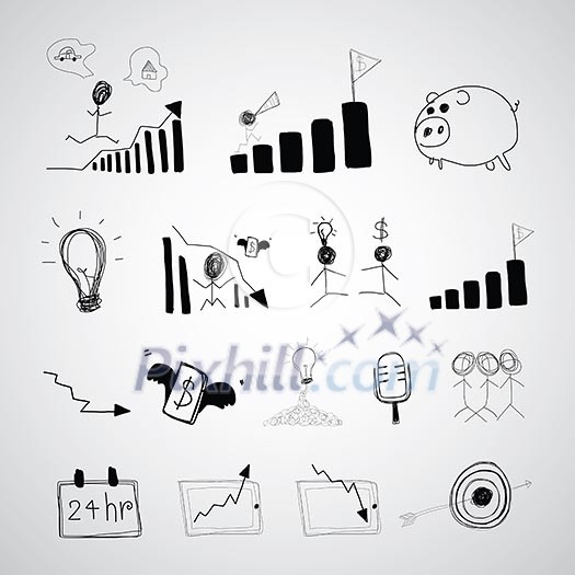 hand drawn business vector cartoon hand drawn business vector cartoon
