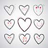 vector hand drawn heart of love 
