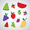 fruit vector hand drawn cartoon  