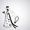 creative woman vector hand drawn cartoon  