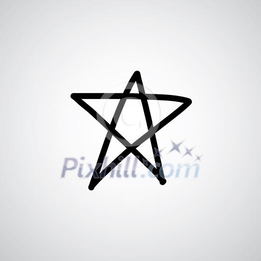 star shape vector hand drawn star shape vector hand drawn