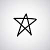 star shape vector hand drawn  